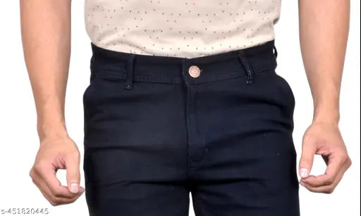 Black men's jense denim jeans with a pop of color on the waistband