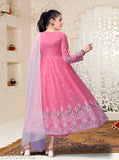 Silk embroidered kurta and dupatta set for festive parties or weddings, suitable for girls aged 7-14 years