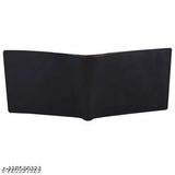 Black striped faux leather wallet with 2 compartments for men's cards and money organizer by Nefta World - perfect gift idea