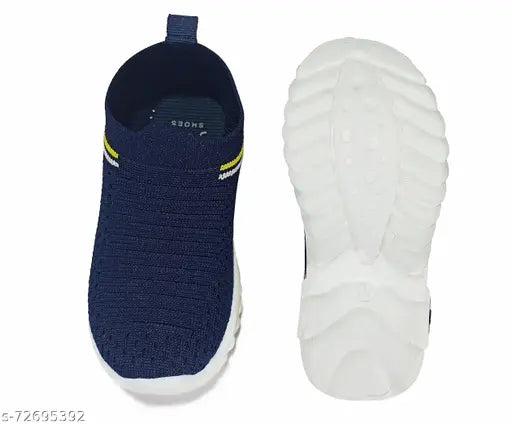 Textured textile slip-ons for 1-5 year old kids, EVA soles - casual and party shoes for boys & girls, India origin