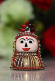 Wooden Riddhi Siddhi Ganpati's Wife Idol for Navaratri Diwali decor, used in betel nuts