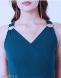 Stylish party wear polyester jumpsuit, sleeveless and super stylish imported Valentino fabric, XL size with bust 40in, length 53in, waist 36in