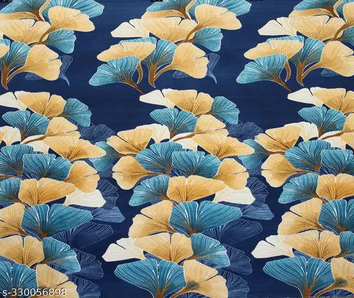 Soft cotton floral double king size bedsheet with 2 pillow covers, premium printed in botanical design, ideal for summer use - PARI DECOR