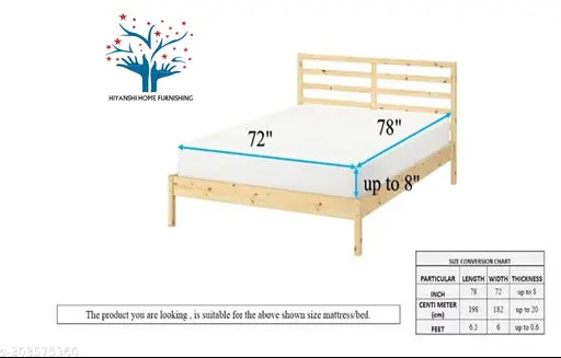 Blue Glace Cotton Fitted King Size Bedsheet with Pillow Covers, 72"x78", Breathable & Wrinkle-Free for 48" Mattress