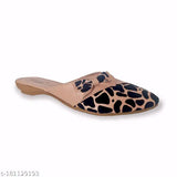 Pink synthetic slip-on colorblocked FiiA Women's fashion Bellies Ballerinas sandals, ideal for everyday wear (IND-4, IND-5, IND-6)