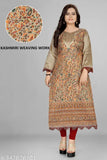 Jacquard silk kashmiri kurti for women's daily wear, office wear