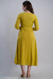 Rayon embroidered Anarkali Kurta with printed combo, Indian traditional wear for women S-50 sizes