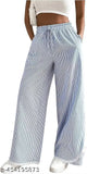 Blue lace jumpsuit with wide leg pants