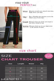 Green cotton women's bell bottom pants