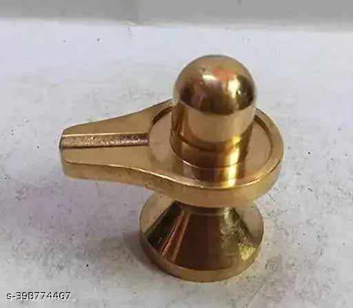 Brass Shiva Shiv Parivar family statue with Lord Shankar, Ganesh, Parvati, & Shiva Lingam, handcrafted Indian Hindu gods for home deity idol gift (1.5" inch, 110 grams)