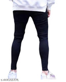 Men's designer black skinny jeans
