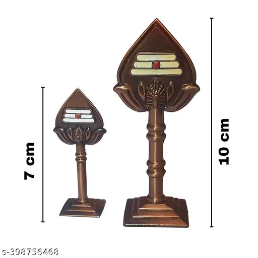 Murugan Vel Metal copper decorative showpiece (4 inch), Indian handcrafted accent piece for Pooja room, office room, or car dashboard