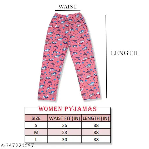 Pink floral women's leggings with waistband length measurement
