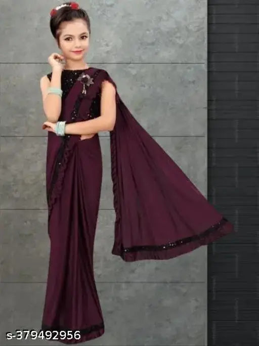 Trendy polycotton ethnic gown for girls, embellished net blouse, Indian wedding party and festival wear