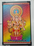 Wooden Kalla Dristi Ganesh Vinayaka wall hanging, 8x12 inches, Indian artistry