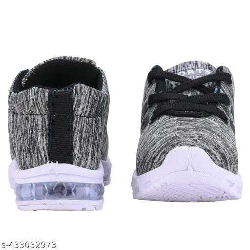 Neobaby unisex casual first walking shoes with white, gray and black design, lace-up closure, Nike swoosh logo