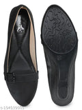 Synthetic slip-on flat bellies for women, comfortable footwear in various sizes (IND-3 to IND-8), Indian origin