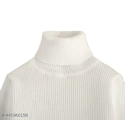 Woolen high neck sweater combo for baby boys and girls, multipack of 3, self-design pattern, sizes from 3-6 months to 10-11 years