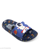 Blue EVA slippers for boys and girls - comfortable footwear with a solid net pattern, perfect for everyday wear. Made in India