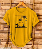 Printed 4-pack polyester short sleeves t-shirts, vibrant design, various sizes M-XXL from India