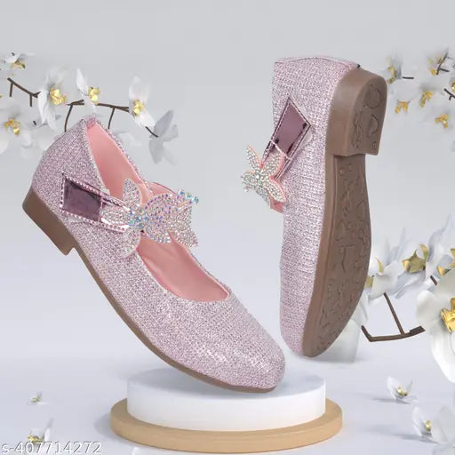 PVC Puppy-style kids sandals with leg wrap, comfortable for dancing and dress-up events in various sizes (from 18 months to 10 years) made in India