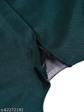 Green lycra frock on display, kraft hangtag