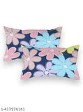 Yellow cotton wrinkle-free summer fitted bedsheet with two pillow covers, ideal for double queen size mattresses. Floral print, fine quality elastic for a perfect fit, comfortable brushed cotton material from India