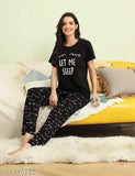 Womens cotton print pyjama pants set of 2