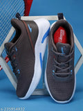 Grey, blue, black, white sports running shoes for boys