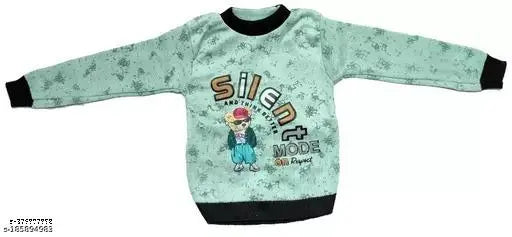 Wool Tinkle Classy Boys Sweatshirt, printed net design, 1-2 years size