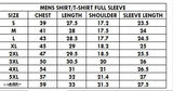 Red cotton blend Wild West all-over printed polo neck long sleeved t-shirt for men (XXL, Chest Size 47in, Length Size 29.5in) - Country of Origin: India