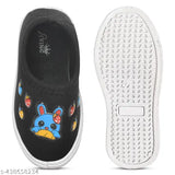 Black velvet baby girl shoes, cherry pink boys sandals with mesh sole and PVC pattern. Stylish, lightweight, anti-slip combo for kids aged 12 months to 4 years