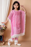 Georgette-cotton blend kaftan and payjama sets for girls aged 2-3 years, trendy and flawsome design from India