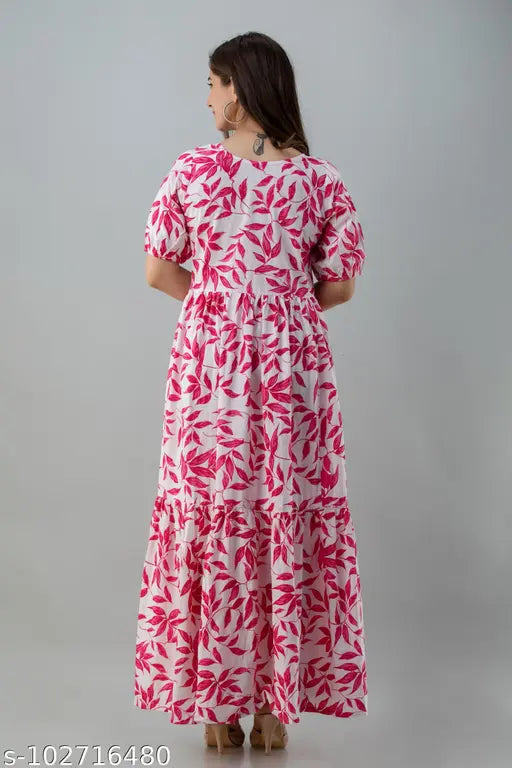 Pure cotton kurta, long sleeves, floral print