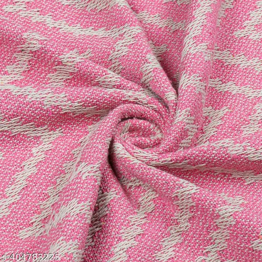 Pink cotton throw blanket single layer soft plush warm cozy bed couch and sofa chair perfect for cool evenings 50x60 inches