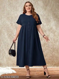Viscose rayon mid-length short sleeve kurta for women, solid design, unique and high quality, Indian origin