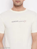 Lycos Men's Cotton Half Sleeves Round Neck Printed T-shirt