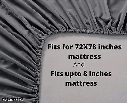 EverLush cotton floral fitted king-size bedsheet with two pillow covers, all-round elastic, 280 TC, ideal for summer adult use