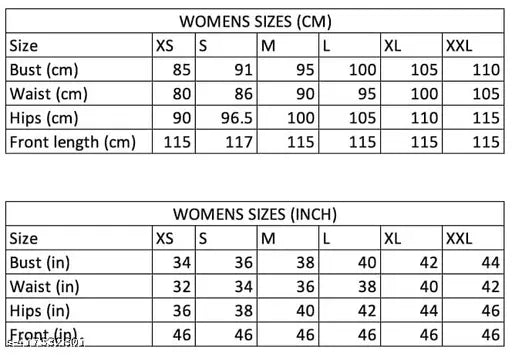 Georgette long sleeve solid net maxi dress, new gown on mannequin with size chart displayed