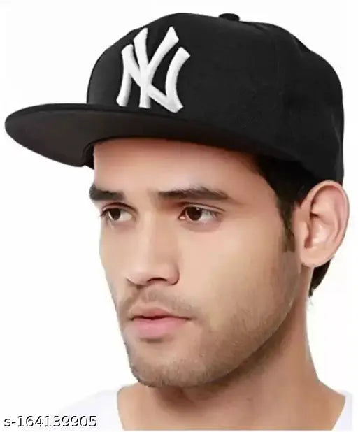 Self design cotton hip-hop cap combo with black square Dail LED watch for men & boys, Indian embroidered baseball cap and accessory set