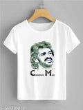 Printed polyester short sleeved t-shirt: Upendra, Uppi, UPP, KPJP T-shirt - T1298, Indian clothing design on chest