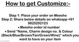 Canvas slim wallet key chain pen combo, customizable with name and charm design, free size, 2 compartments, printed pattern, origin India