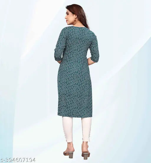 Myra Graceful Bandhani kurtis, pack of 2, in navy blue color, with long sleeves and white trim