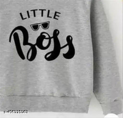 Agile & Stylish kids cotton sweatshirt, long sleeves, printed net design, ideal for winter wears, available in sizes 2-10 years