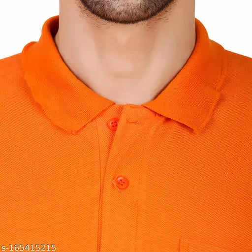 Classy cotton short-sleeved men's t-shirt, solid design, made in India for comfortable fit and environmentally friendly style