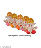Multicolor Ganesh ji Resin Idol for car dashboard and home decoration | Indian handcrafted Ganpati bappa murti Vinayaka idol, great gift option
