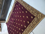 Heavy embroidered saree with full diamondstone handwork