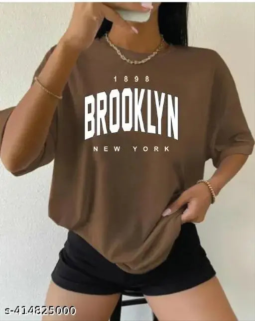 STYLISH PRINTED OVERSIZE T- SHIRT FOR WOMEN