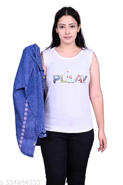 XL solid denim designer jacket with three-quarter sleeves, V.S. GARMENTS AND MANUFACTURE. Timeless fashion staple, perfect for layering