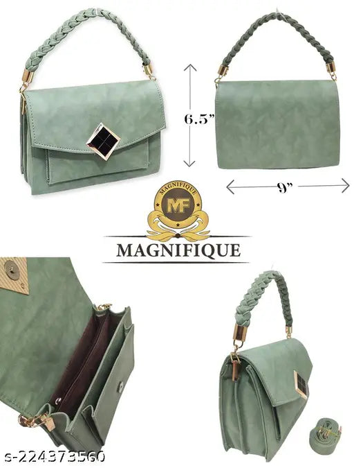 Magnifique blue leather sling bag, zip closure